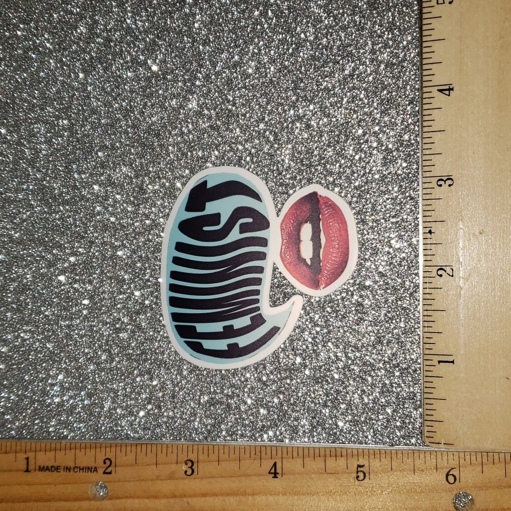 FEMINIST Waterproof Sticker Lips - Picture 2 of 8